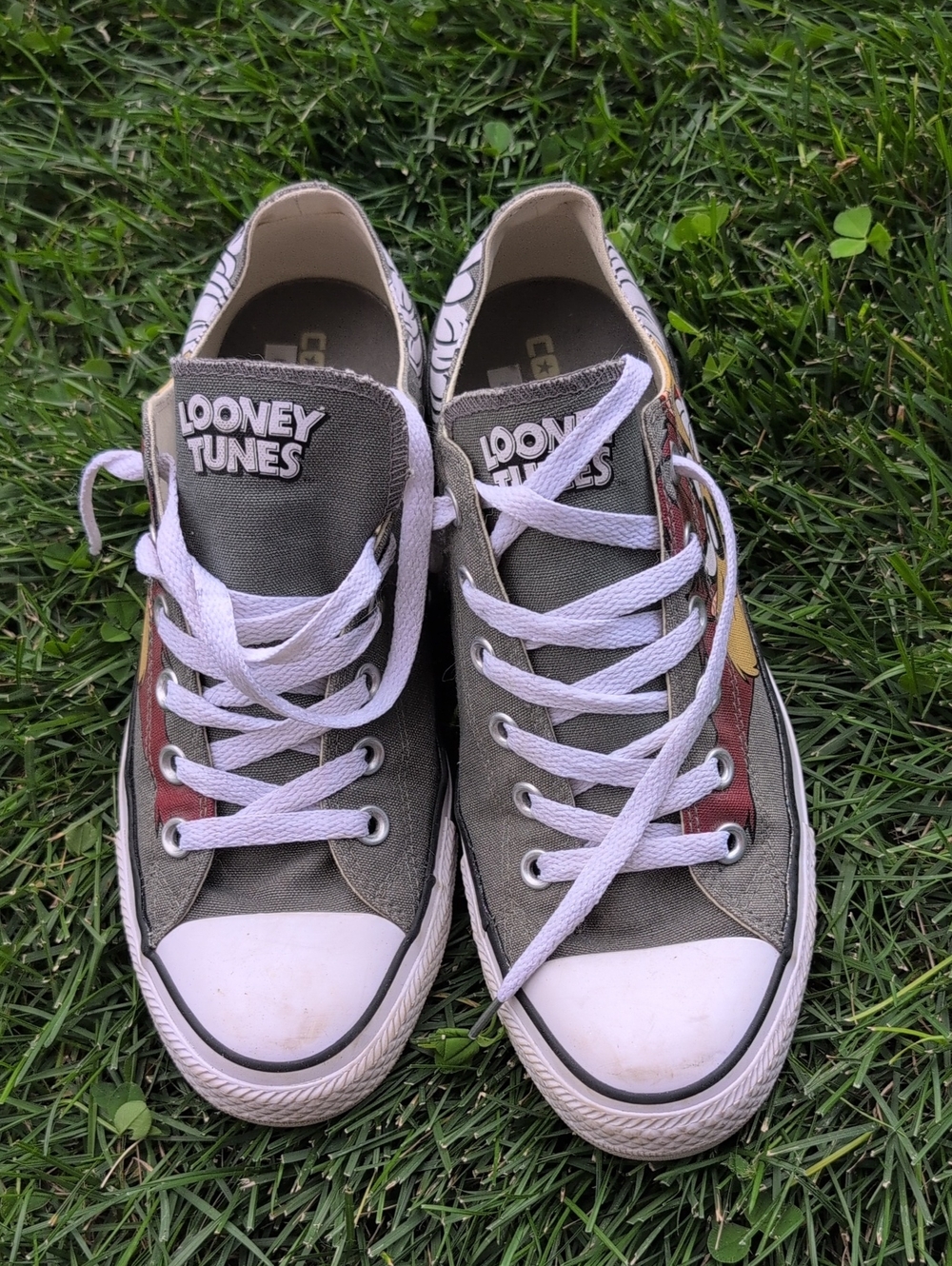 Converse Warner Bros. Looney tunes Tasmanian Devil Sneakers with White Laces